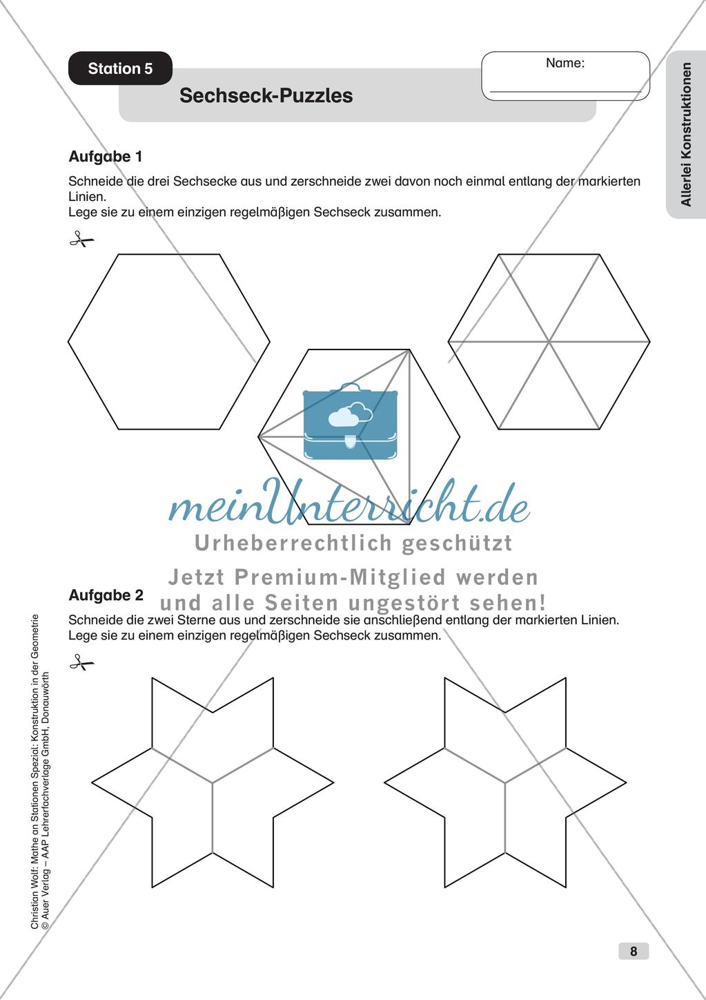 Geometrie an Stationen: Konstruktionen Preview 10