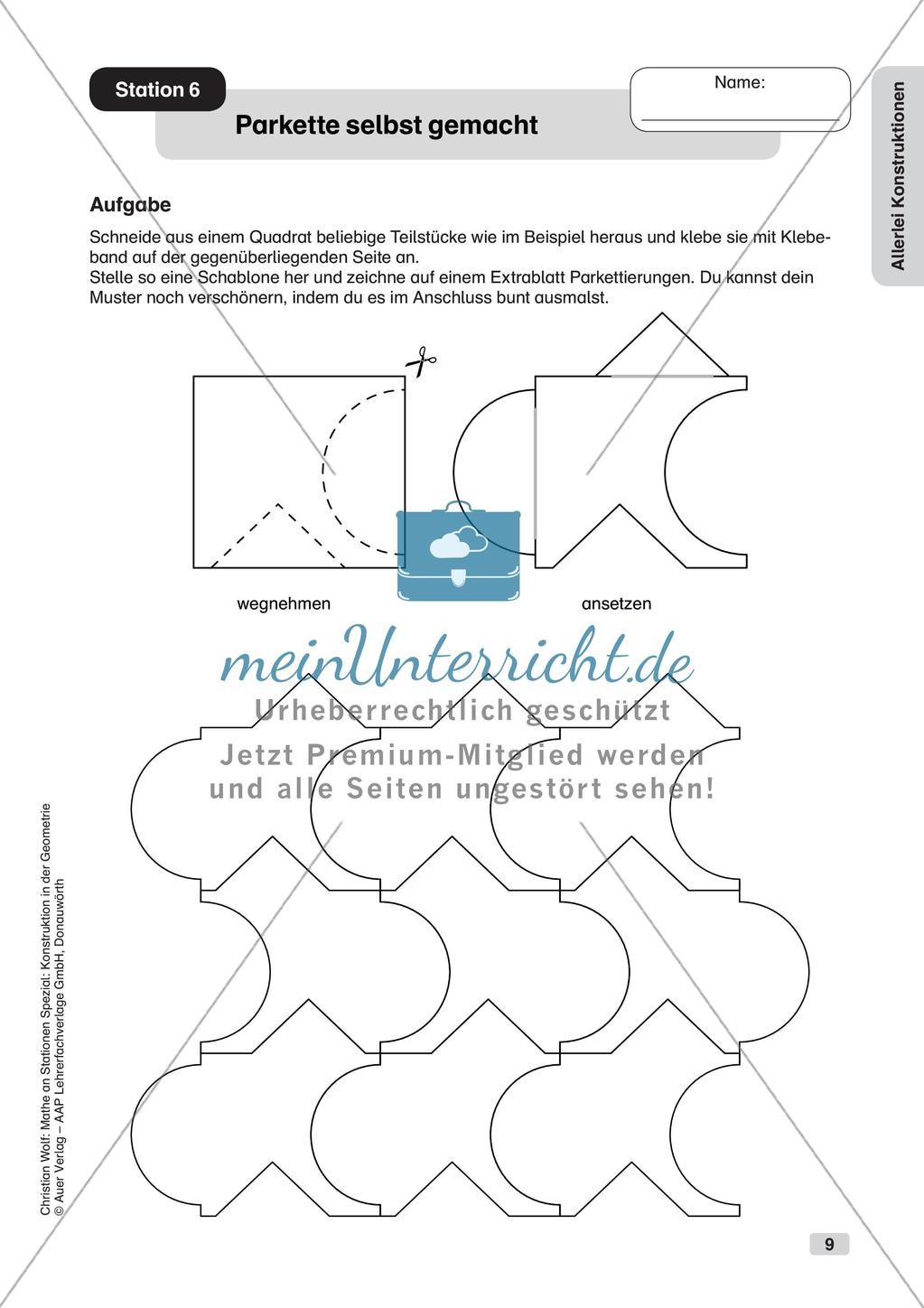 Geometrie an Stationen: Konstruktionen Preview 11