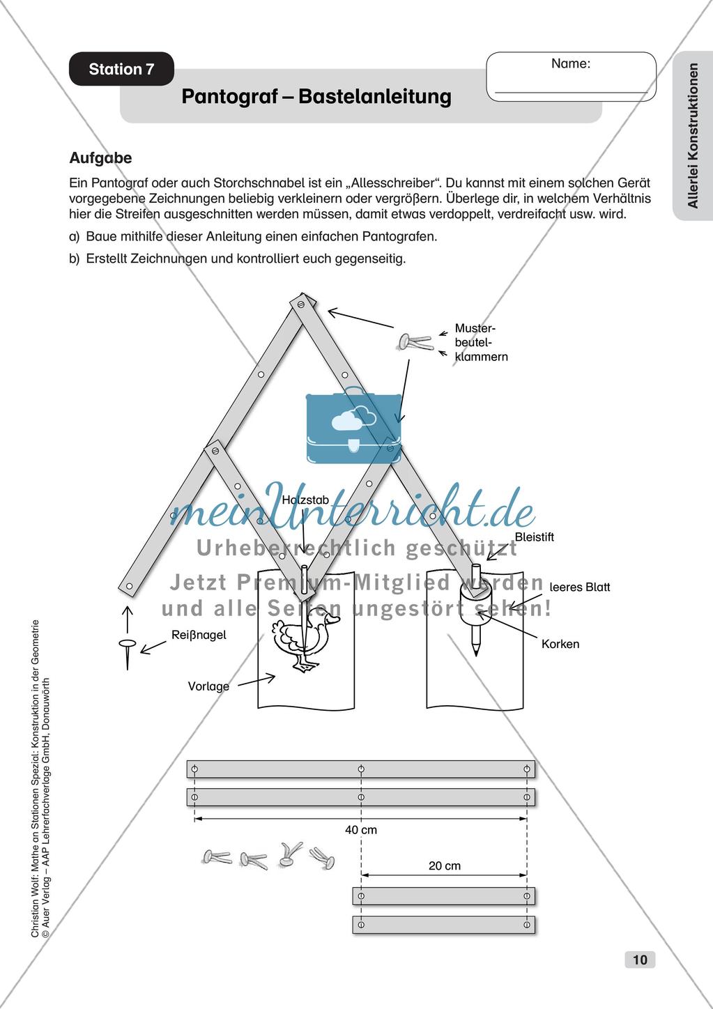Geometrie an Stationen: Konstruktionen Preview 12