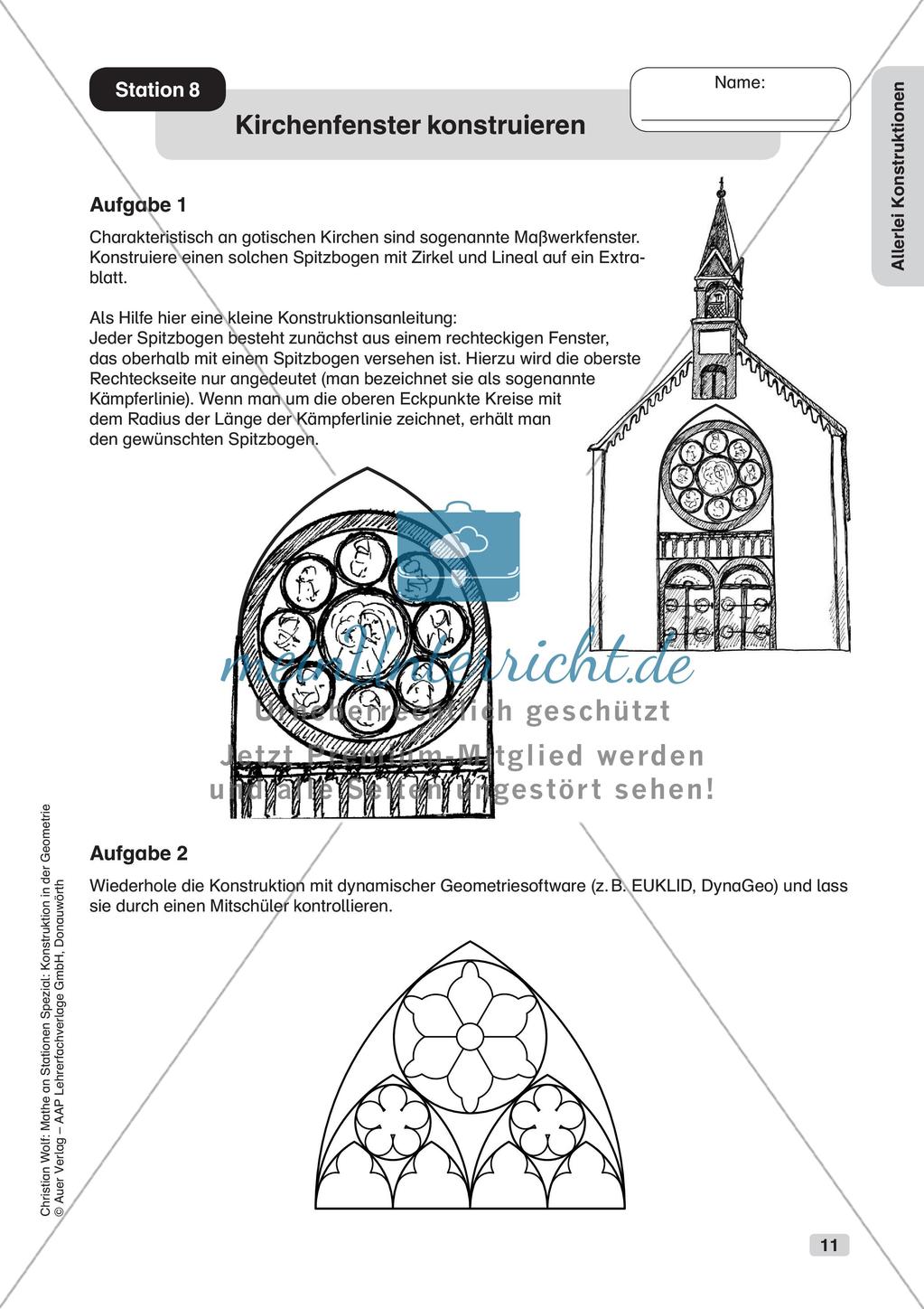 Geometrie an Stationen: Konstruktionen Preview 13