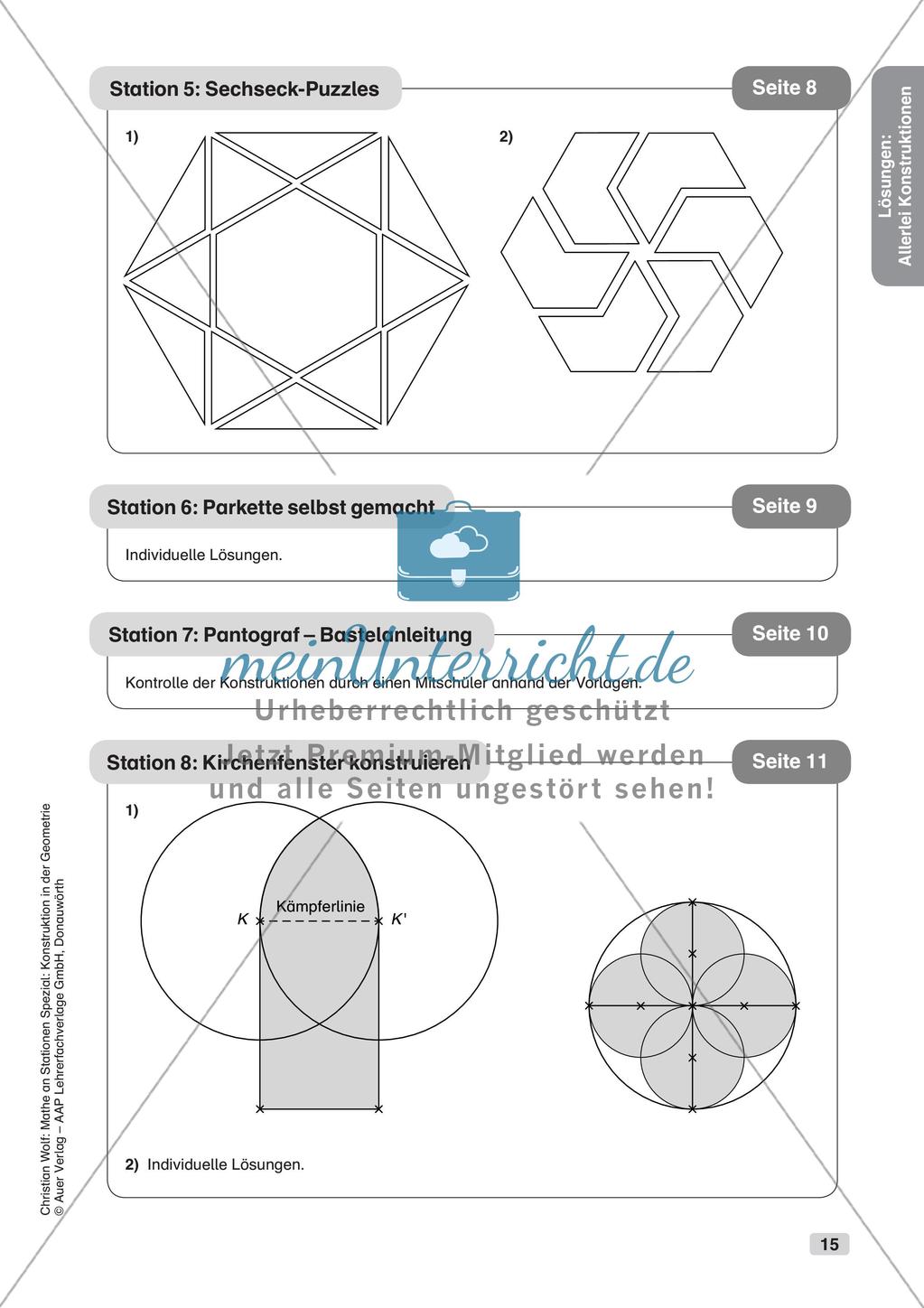 Geometrie an Stationen: Konstruktionen Preview 17