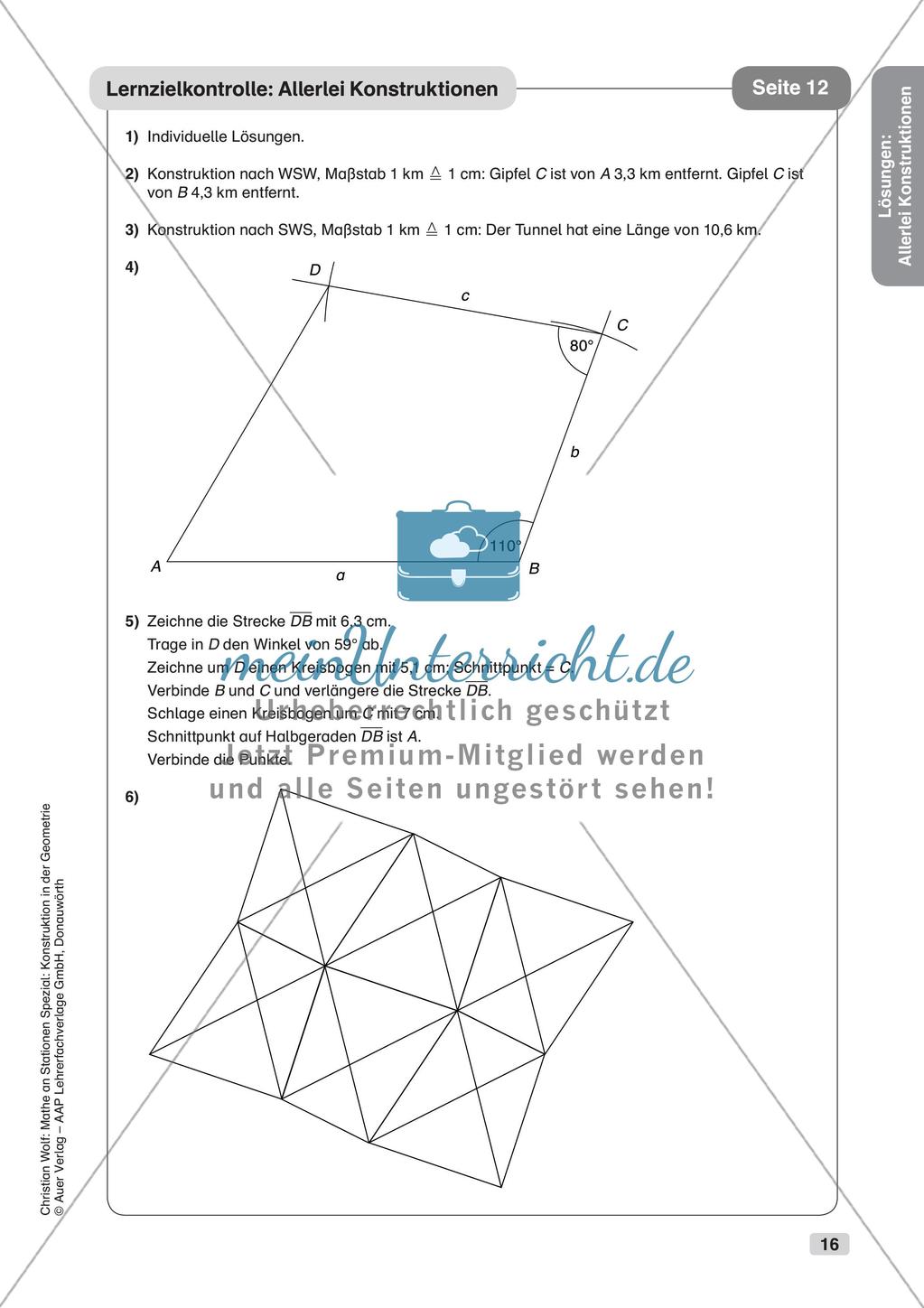 Geometrie an Stationen: Konstruktionen Preview 18