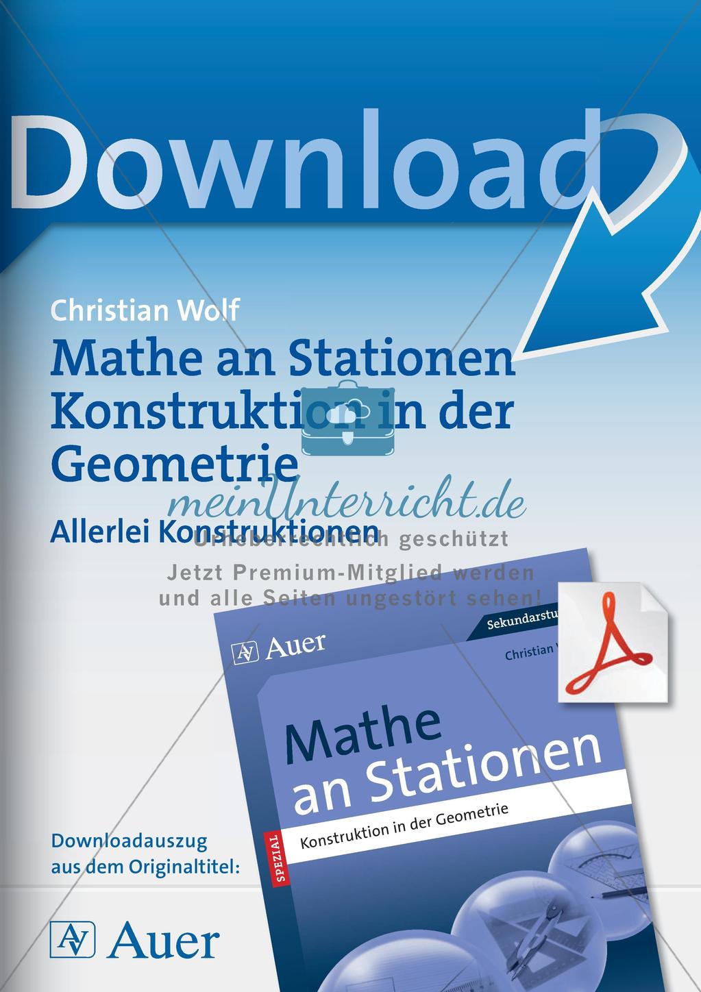 Geometrie an Stationen: Konstruktionen Preview 1