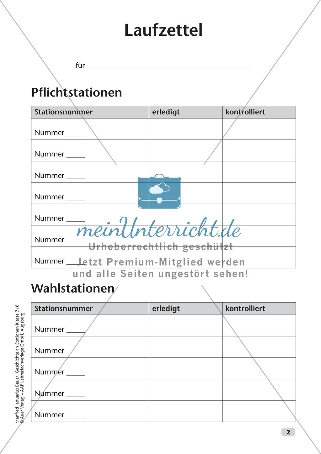 Stationenarbeit: Alltag und Glauben im Mittelalter Preview 4