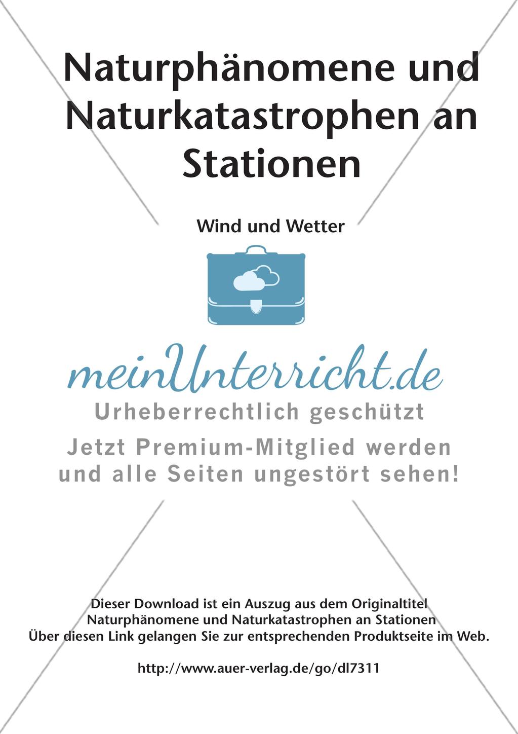 Naturphänomene und Naturkatastrophen an Stationen: Wind und Wetter Preview 2