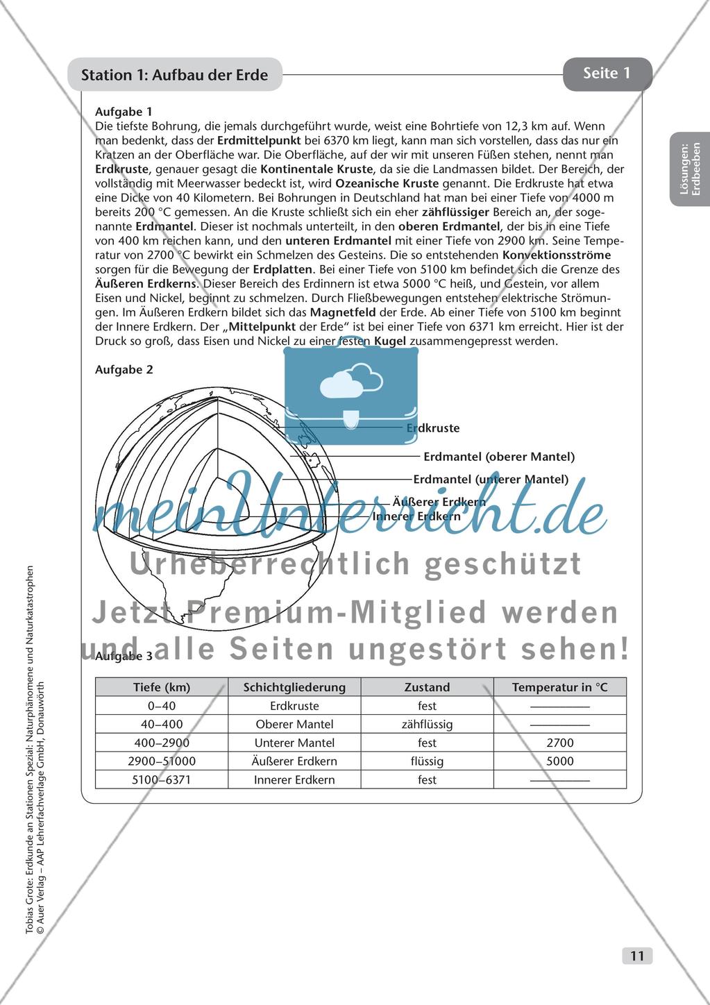 Naturphänomene und Naturkatastrophen an Stationen: Erdbeben Preview 13