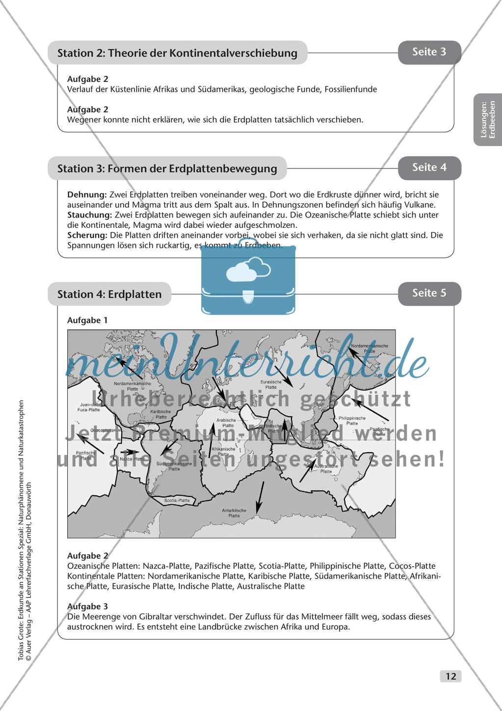 Naturphänomene und Naturkatastrophen an Stationen: Erdbeben Preview 14