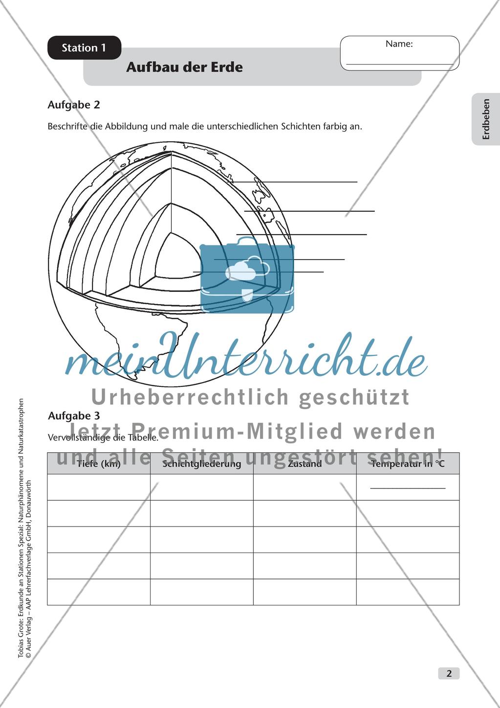 Naturphänomene und Naturkatastrophen an Stationen: Erdbeben Preview 4