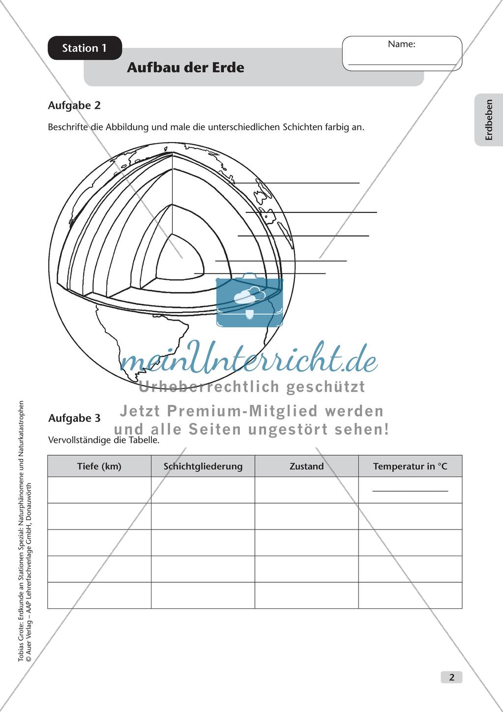 Naturphänomene und Naturkatastrophen an Stationen: Erdbeben Preview 4