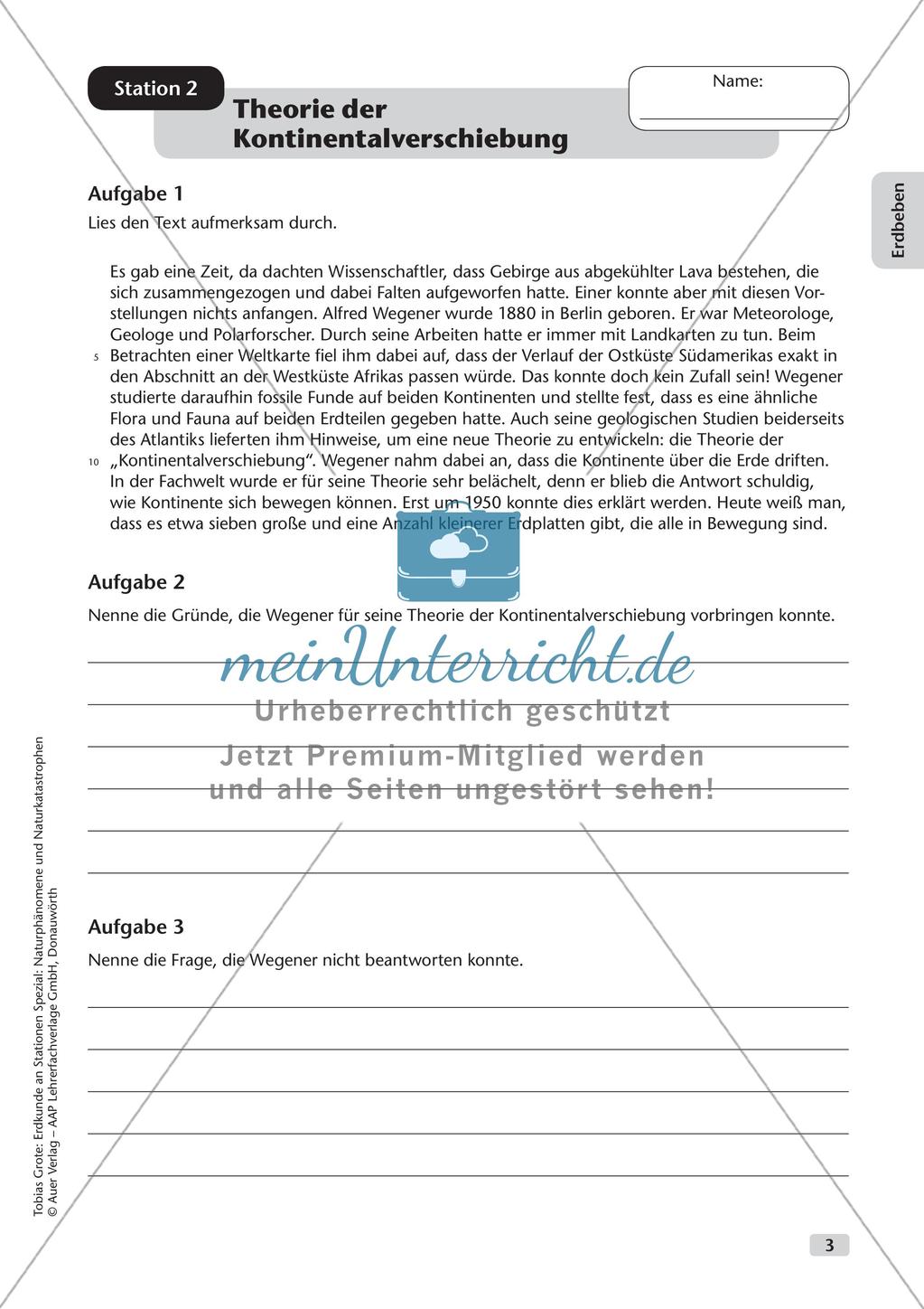Naturphänomene und Naturkatastrophen an Stationen: Erdbeben Preview 5