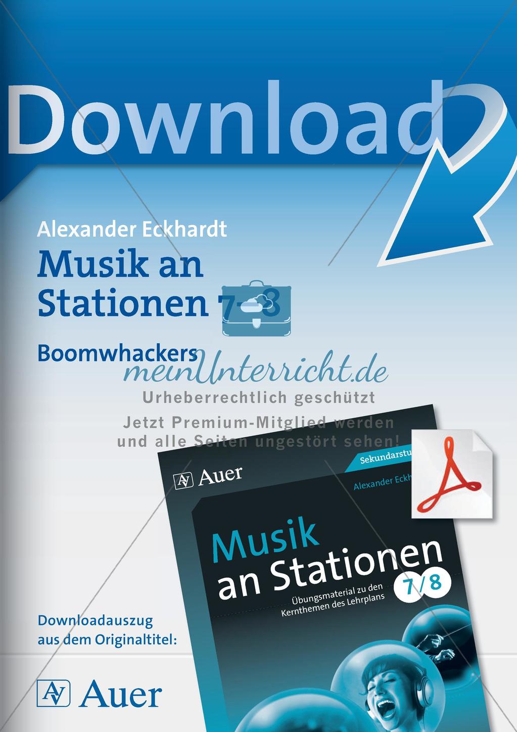 Musik an Stationen: Boomwhackers Preview 1