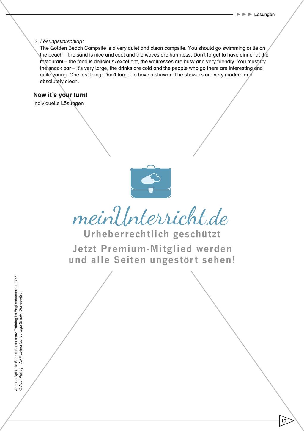 Schreibkompetenz-Training: Writing recommendations Preview 12