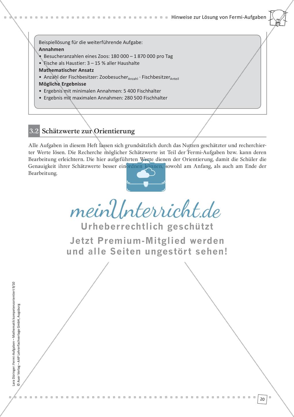 Fermi-Aufgaben - Potenzen und Wurzeln Preview 22