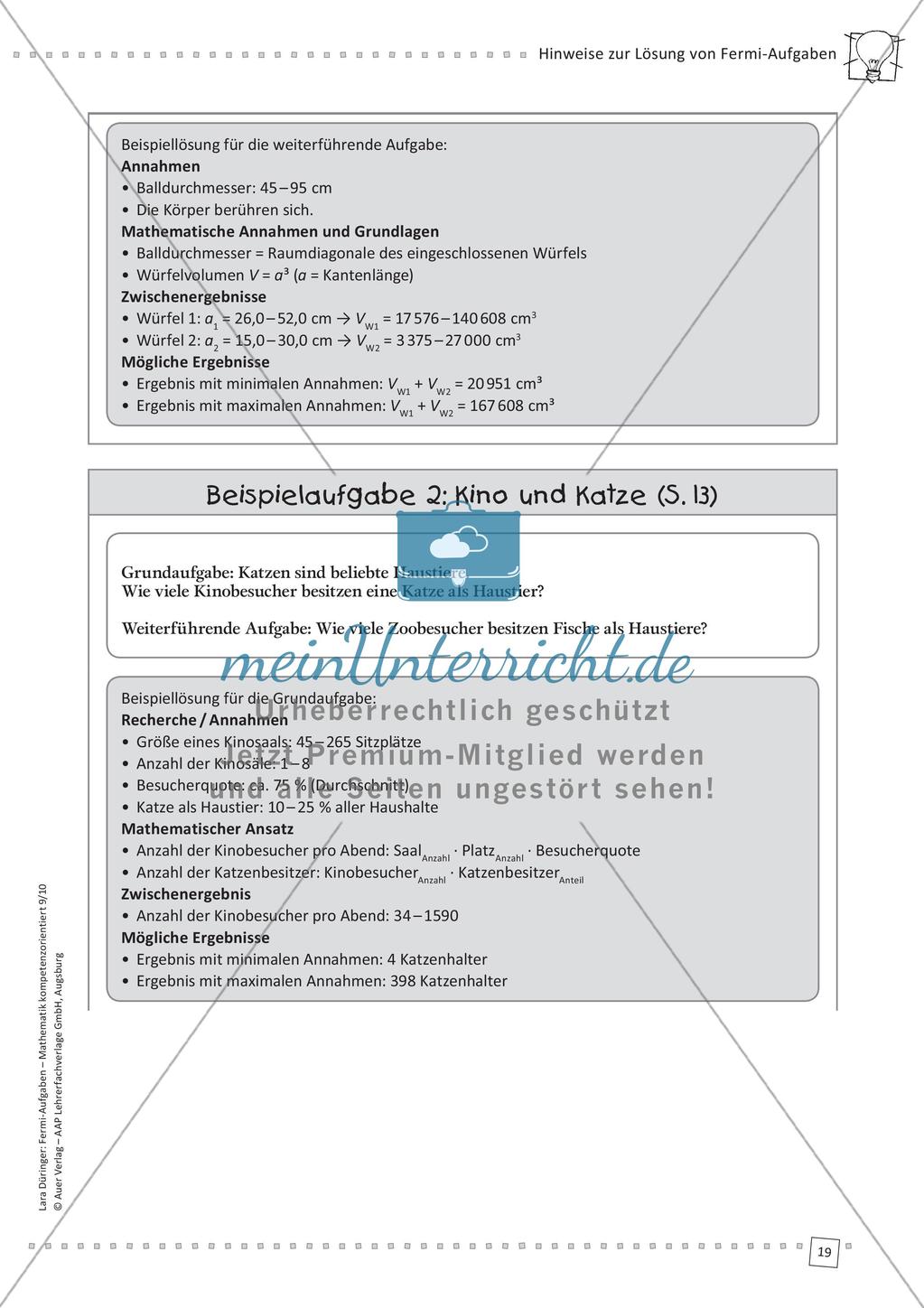 Fermi-Aufgaben - Daten und Zufall Preview 21