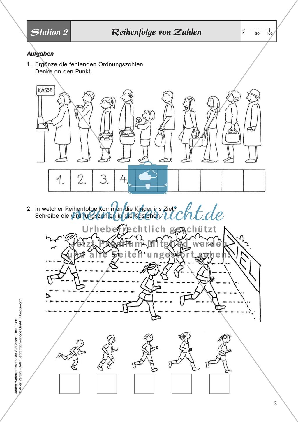 Mathe an Stationen - Inklusion: Zahlenraum bis 20 Preview 5
