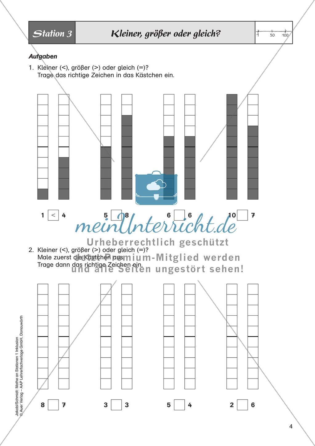 Mathe an Stationen - Inklusion: Zahlenraum bis 20 Preview 6