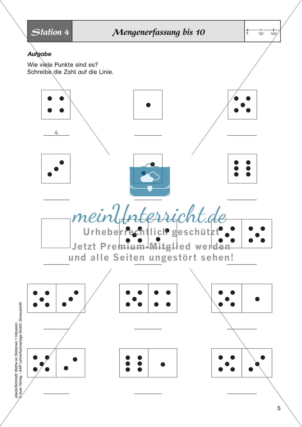 Mathe an Stationen - Inklusion: Zahlenraum bis 20 Preview 7
