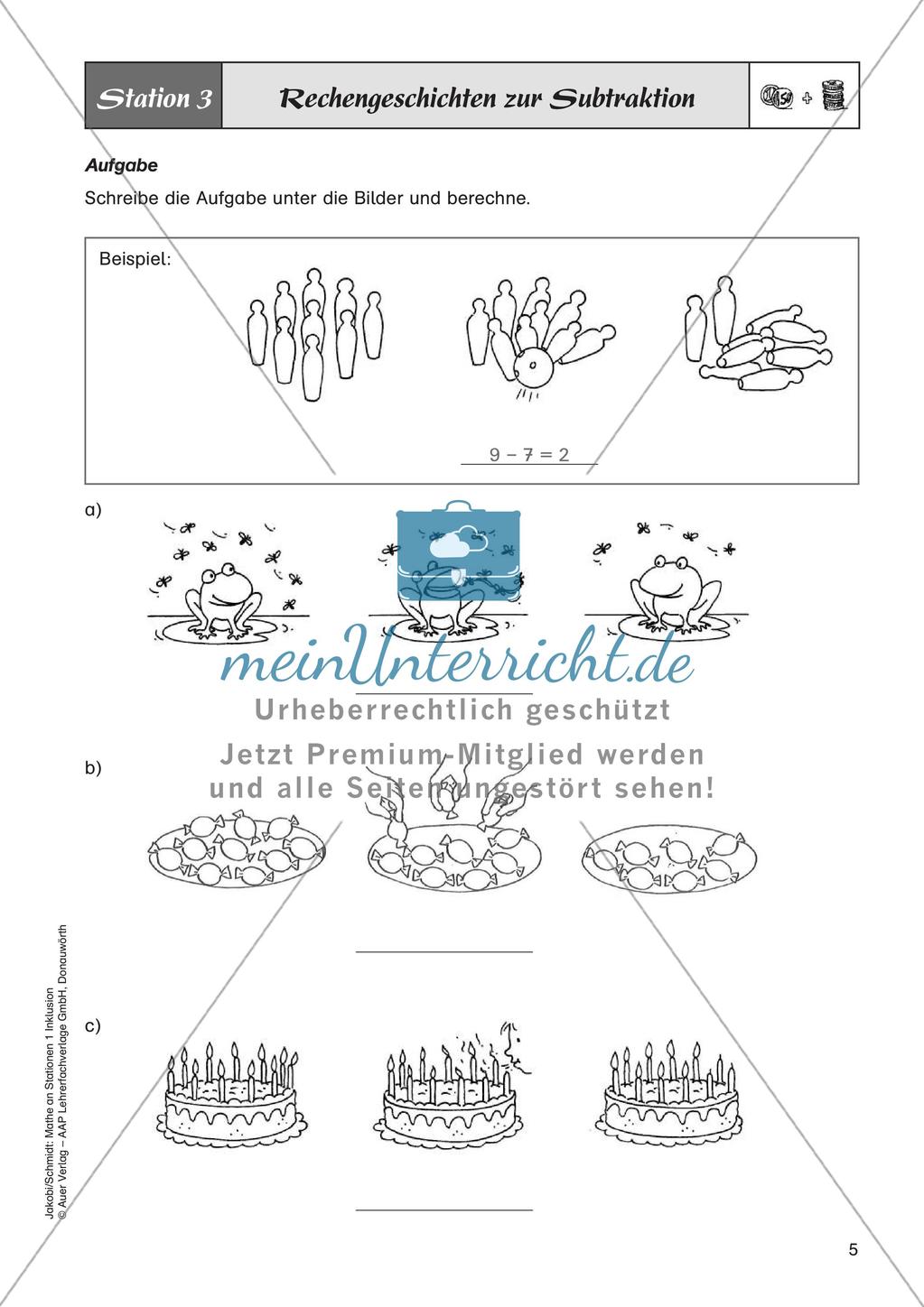 Mathe an Stationen - Inklusion: Größen und Sachrechnen Preview 7