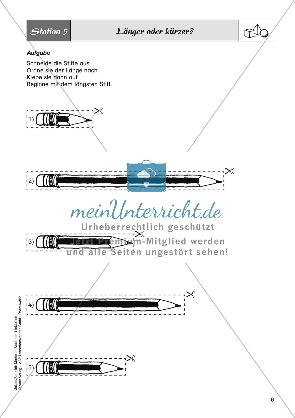Mathe an Stationen - Inklusion: Geometrie Preview 8