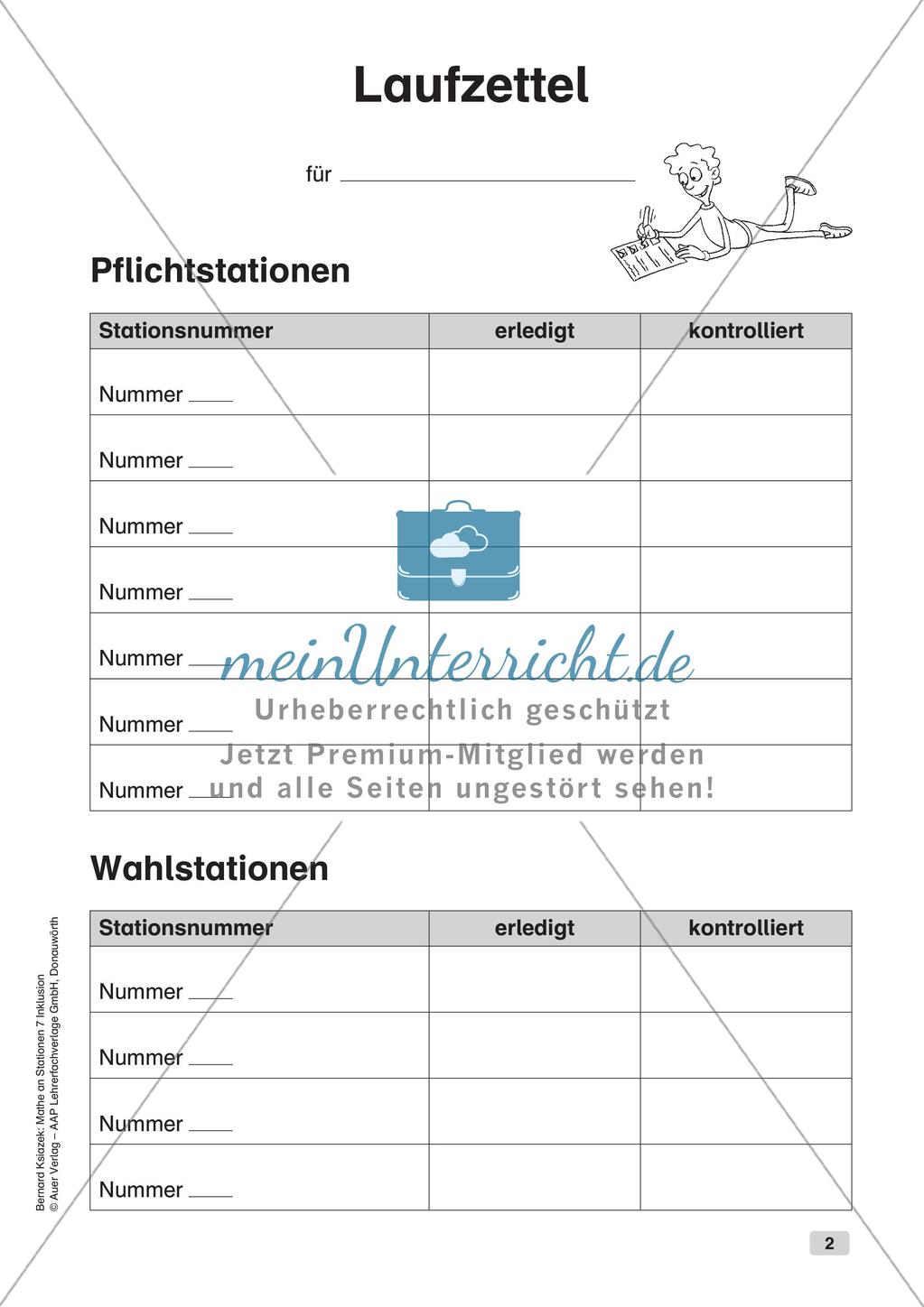 Mathe an Stationen - Inklusion: Besondere Punkte und Linien im Dreieck Preview 4