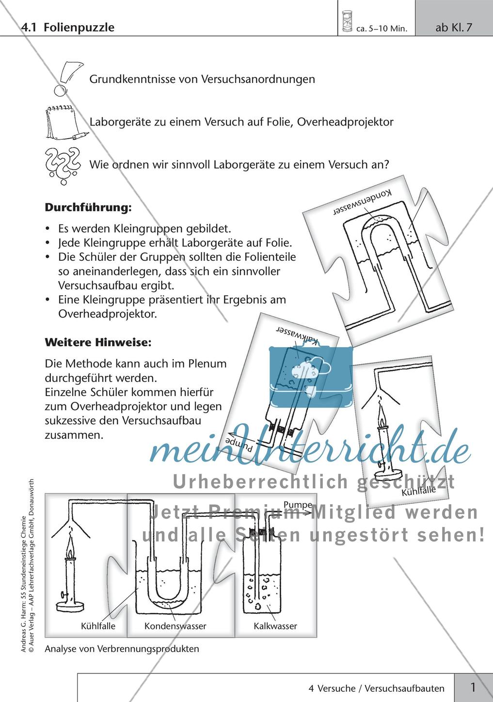 Stundeneinstiege: Versuche und Versuchsaufbauten Preview 3