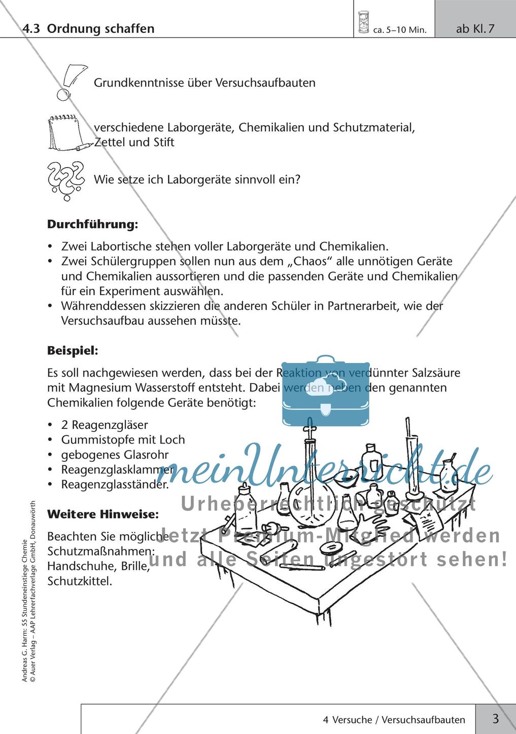 Stundeneinstiege: Versuche und Versuchsaufbauten Preview 5