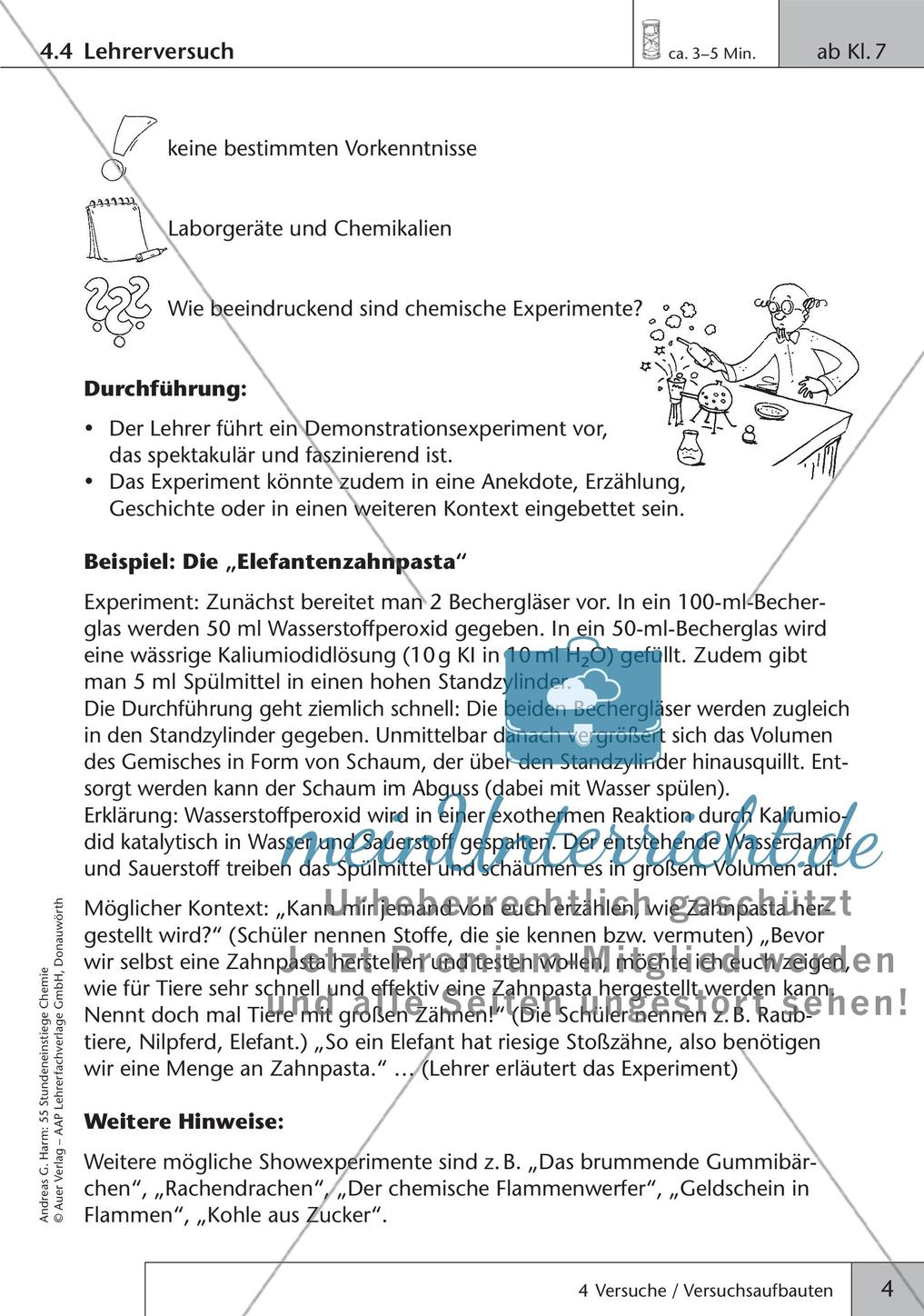 Stundeneinstiege: Versuche und Versuchsaufbauten Preview 6