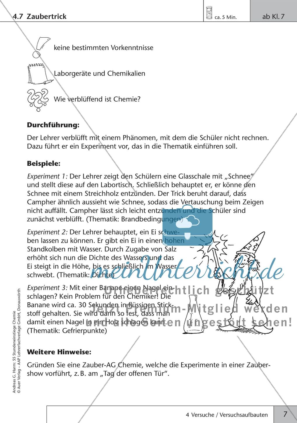 Stundeneinstiege: Versuche und Versuchsaufbauten Preview 9