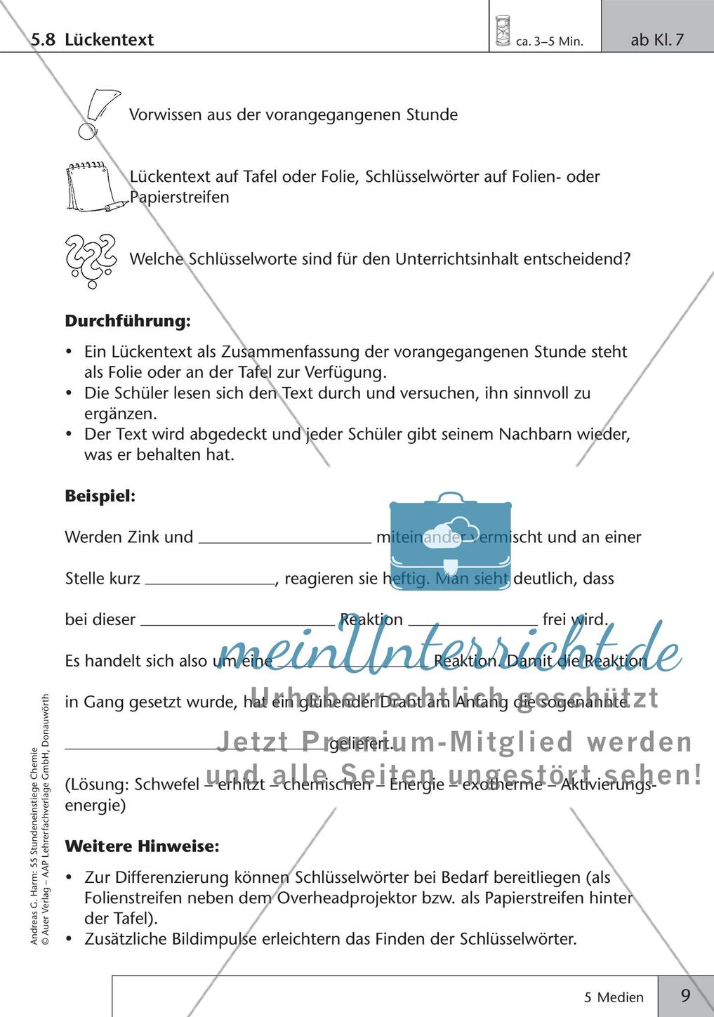 Stundeneinstiege: Verwendung von Medien Preview 11