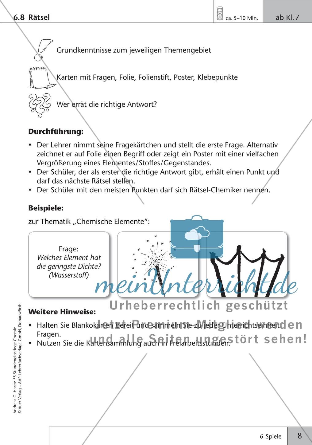 Stundeneinstiege: Spiele Preview 10