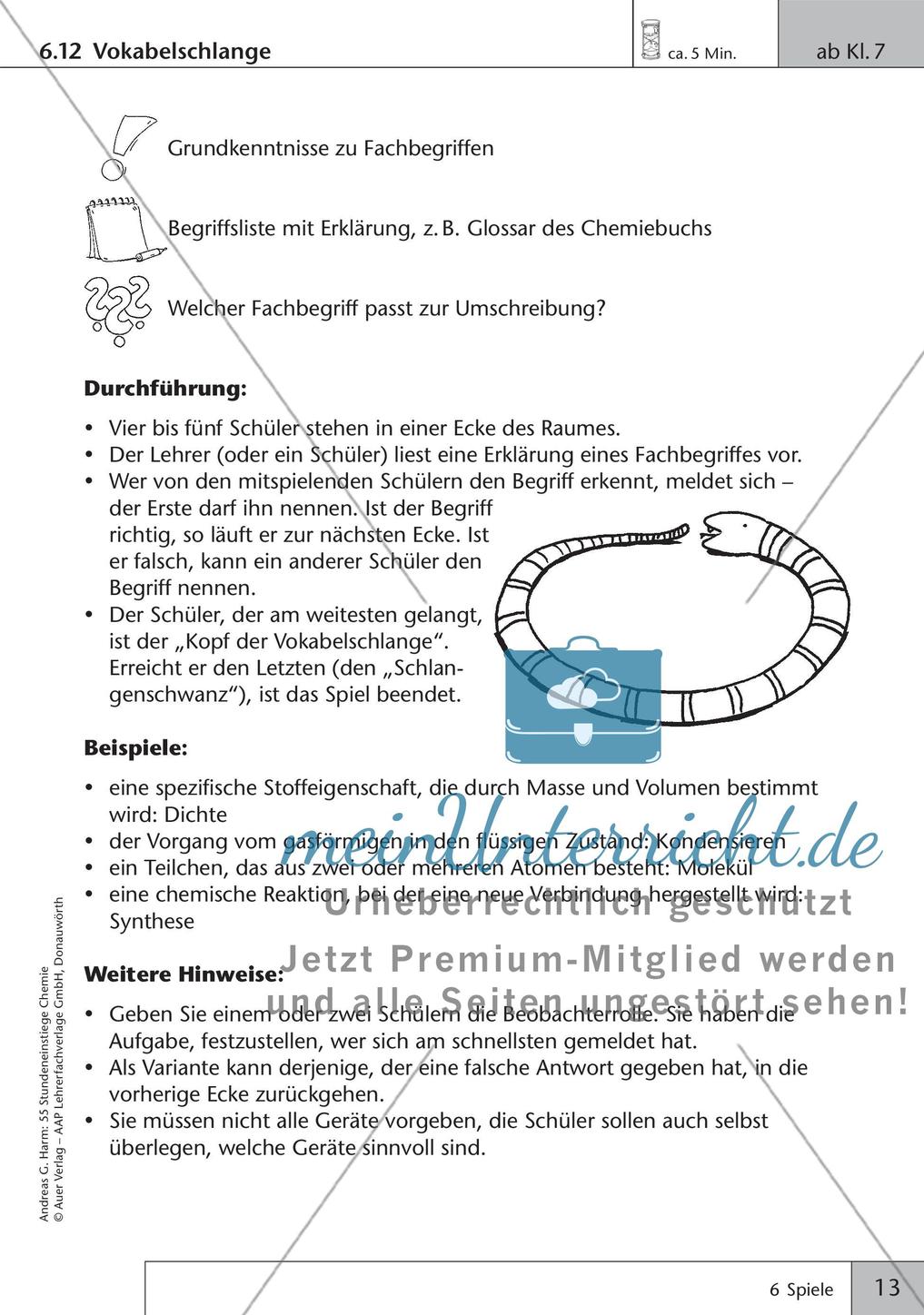 Stundeneinstiege: Spiele Preview 15