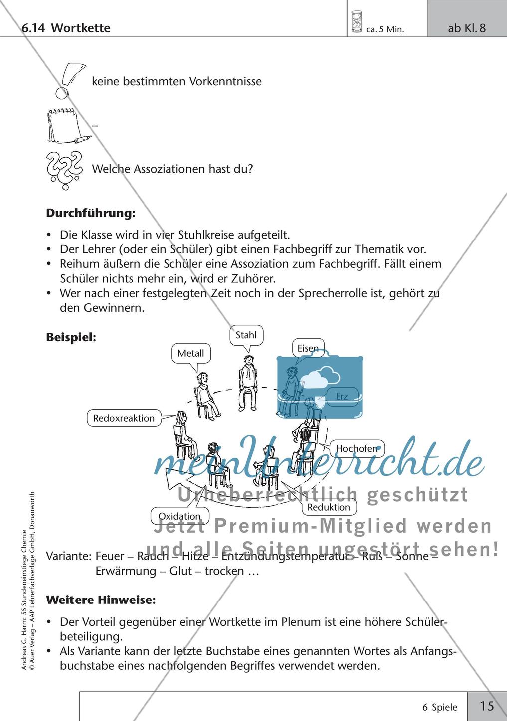Stundeneinstiege: Spiele Preview 17