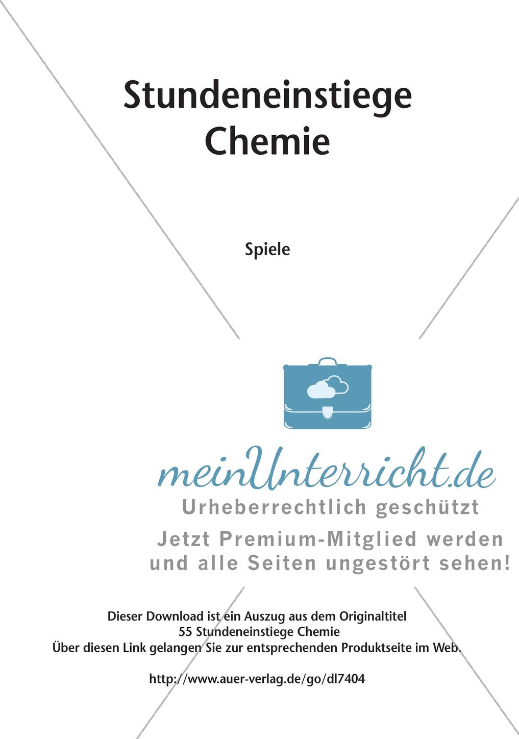 Stundeneinstiege: Spiele Preview 2