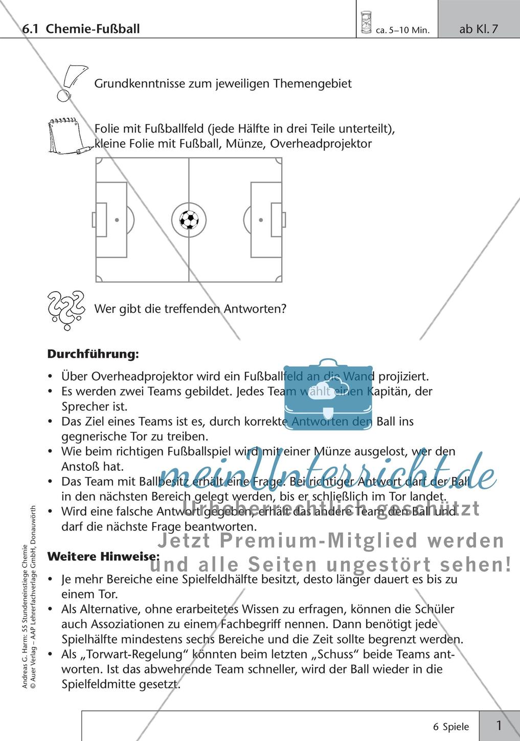 Stundeneinstiege: Spiele Preview 3