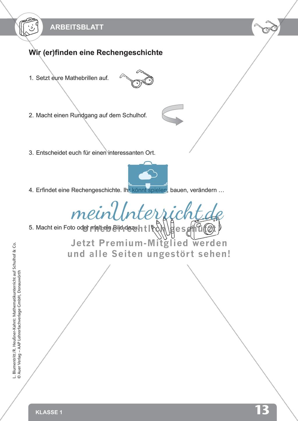 Mathematik auf dem Schulhof: Zählen und Rechengeschichten Preview 15