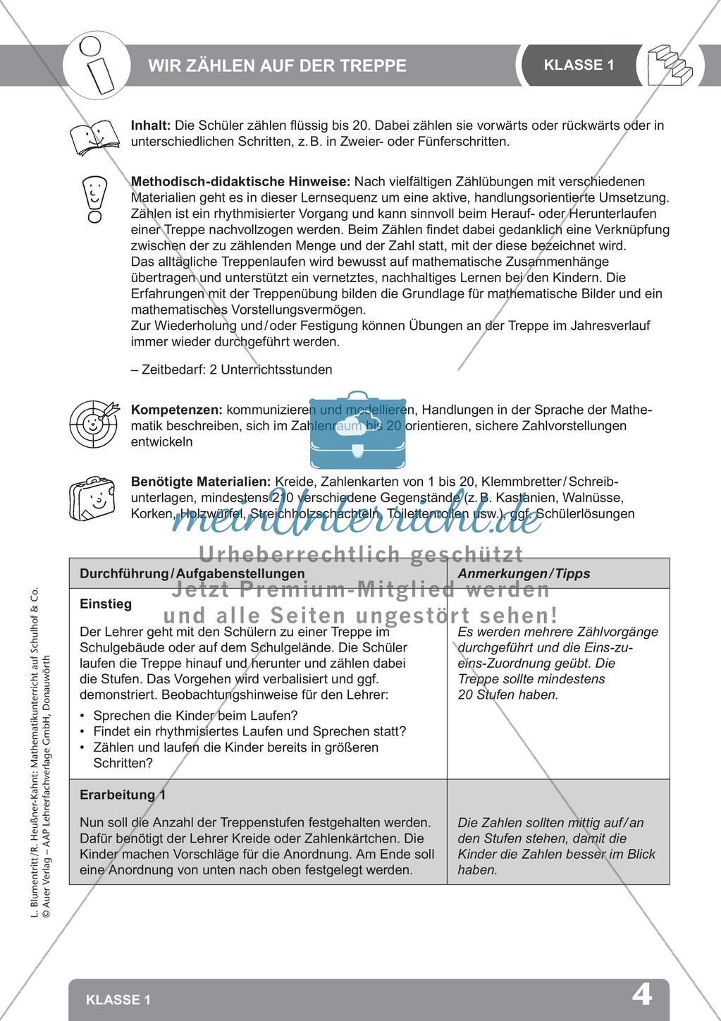 Mathematik auf dem Schulhof: Zählen und Rechengeschichten Preview 6