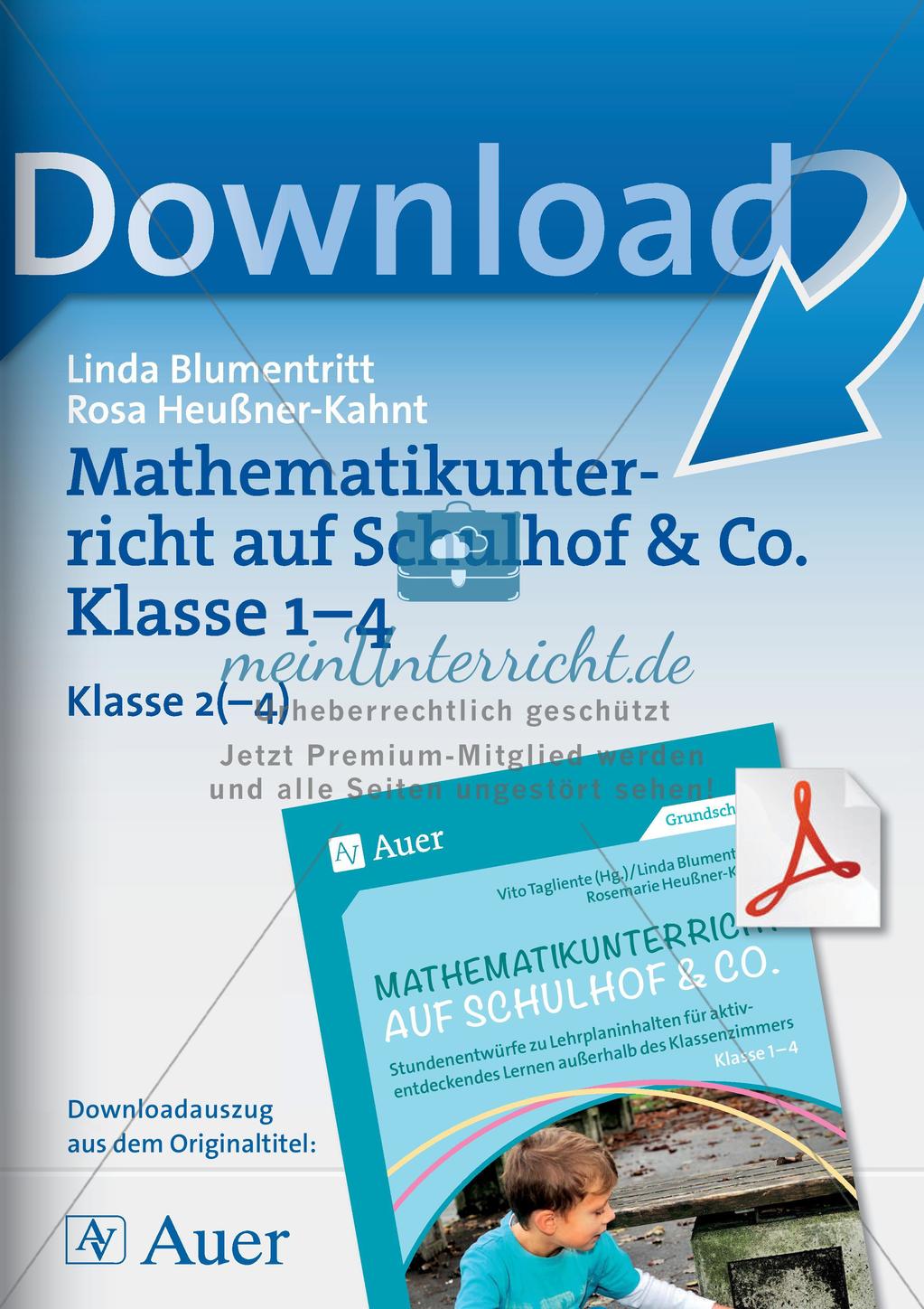 Mathematik auf dem Schulhof: Einmaleins und Muster/Parkette Preview 1