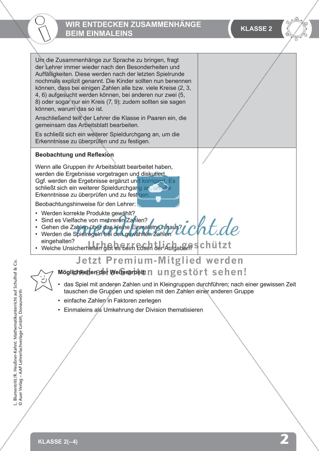 Mathematik auf dem Schulhof: Einmaleins und Muster/Parkette Preview 4