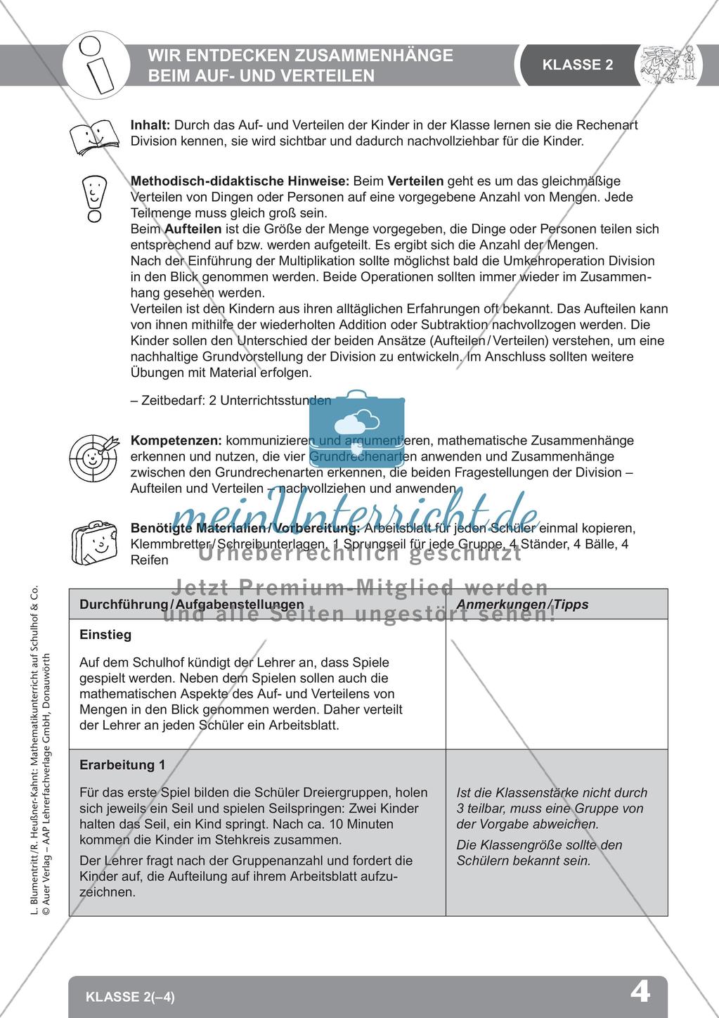 Mathematik auf dem Schulhof: Einmaleins und Muster/Parkette Preview 6