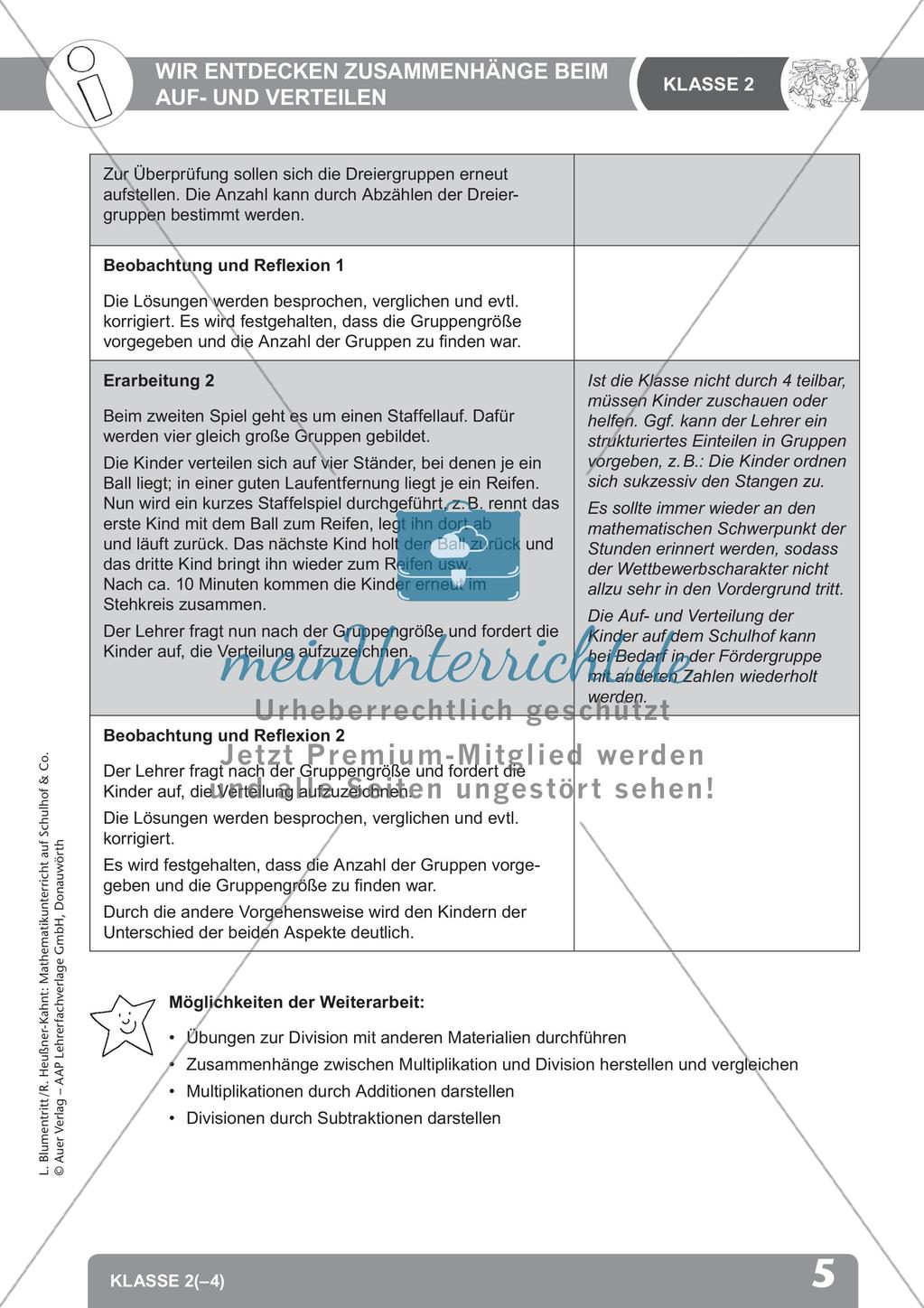 Mathematik auf dem Schulhof: Einmaleins und Muster/Parkette Preview 7
