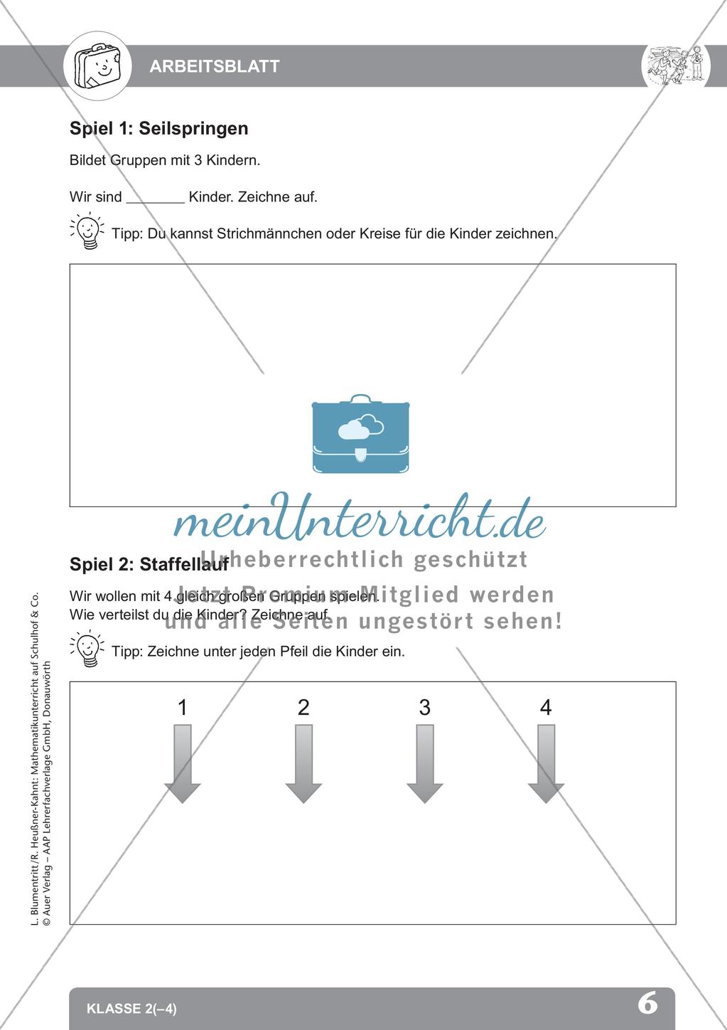 Mathematik auf dem Schulhof: Einmaleins und Muster/Parkette Preview 8