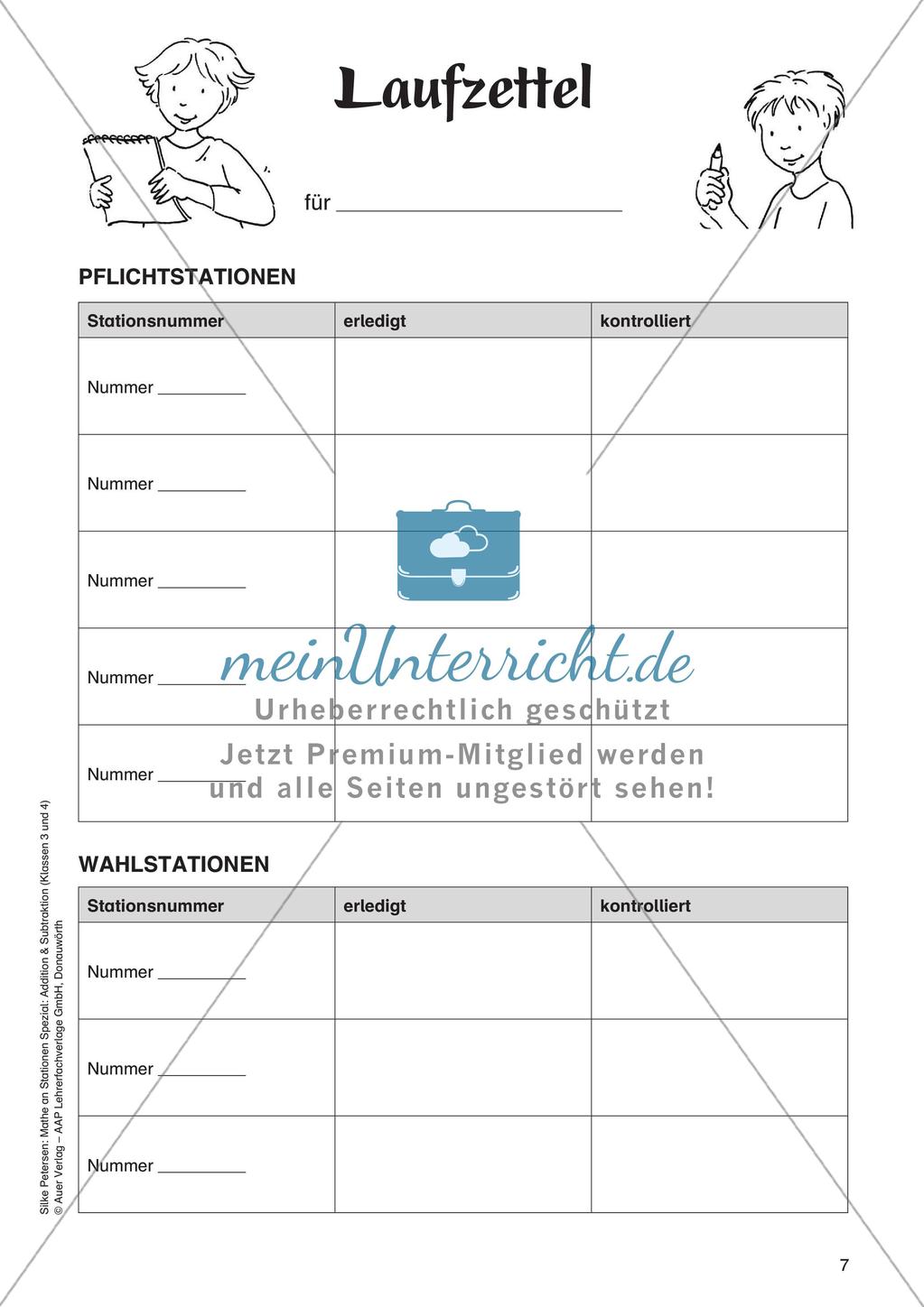 Mathe an Stationen: Halbschriftliche Addition (ZR bis 1000) Preview 9
