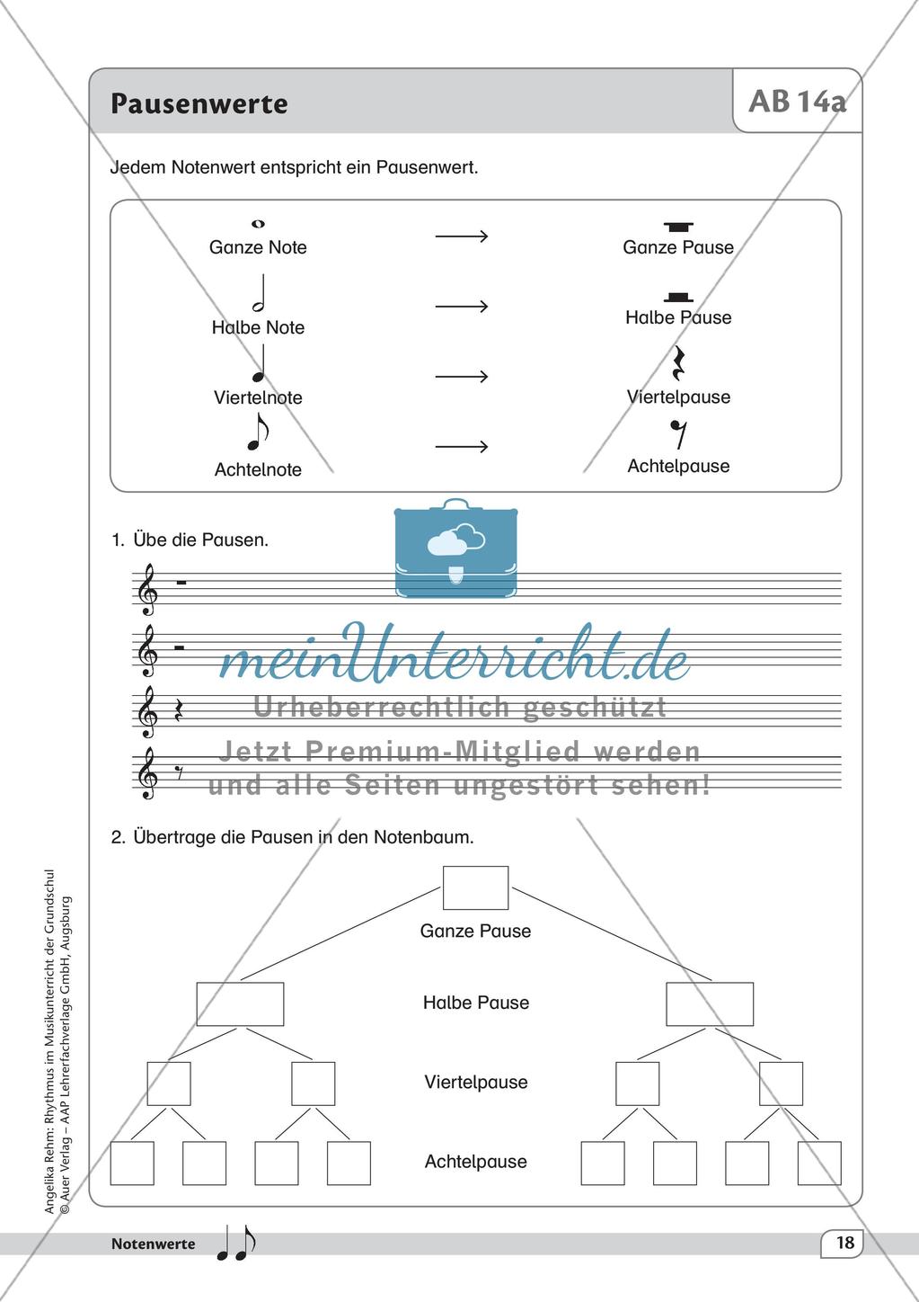 Rhythmische Übungen: Notenwerte Preview 20