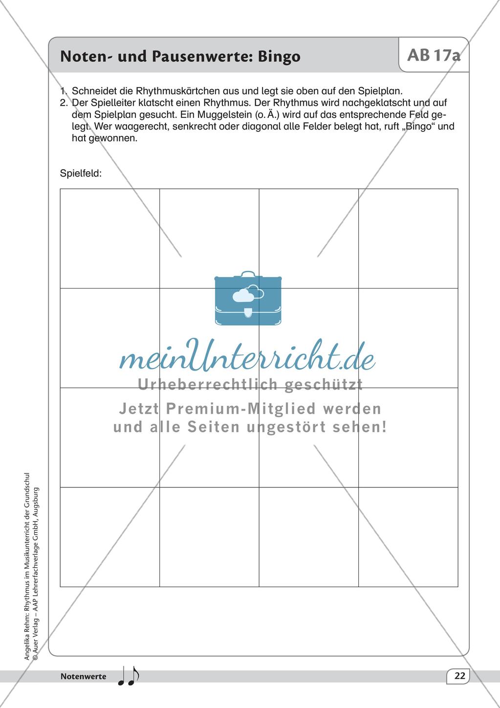 Rhythmische Übungen: Notenwerte Preview 24