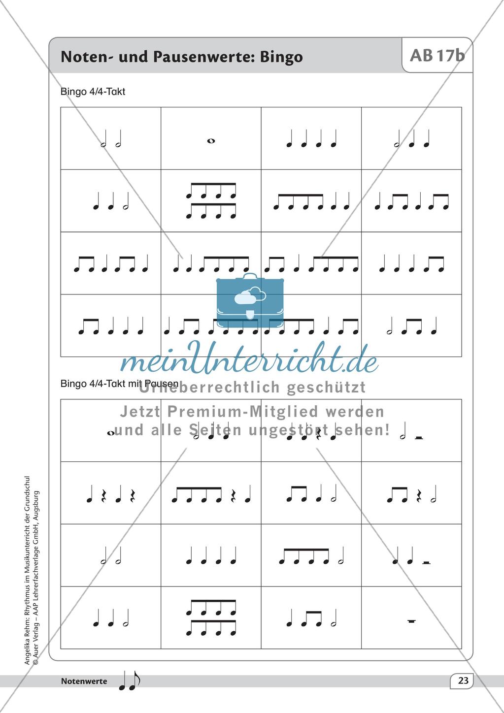 Rhythmische Übungen: Notenwerte Preview 25