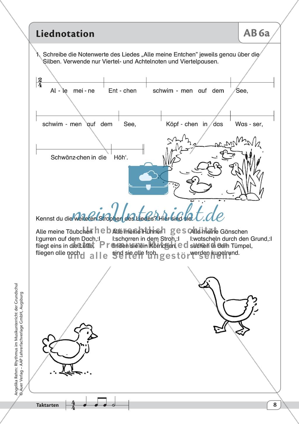 Rhythmische Übungen: Taktarten Preview 10