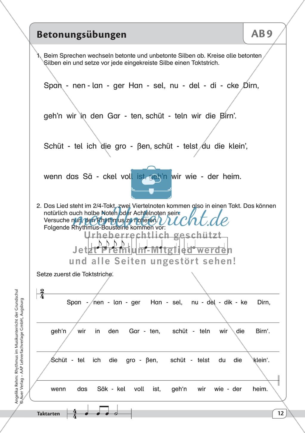 Rhythmisches kennenlernen