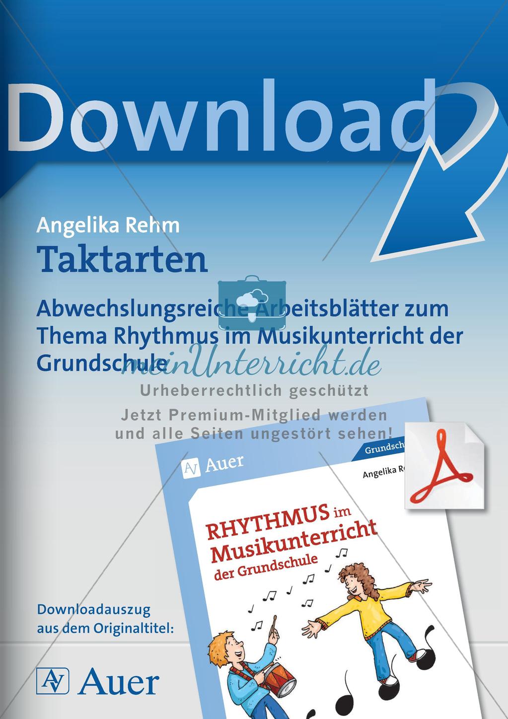 Rhythmische Übungen: Taktarten Preview 1