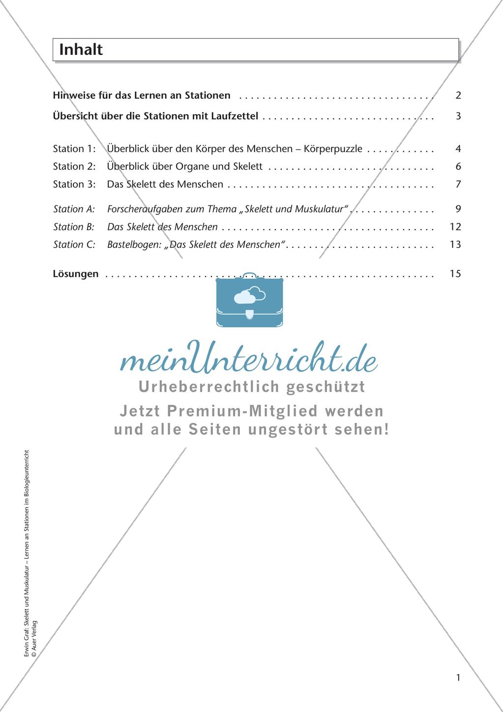 Stationsarbeit zum Thema