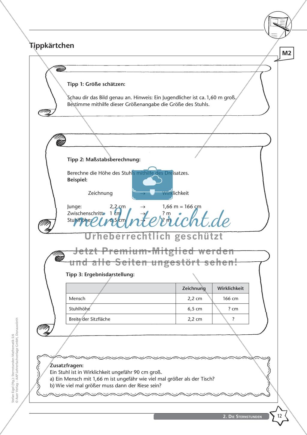 Produktive Übungen: Problemlösen durch Flächenbestimmung (Stuhl) Preview 14